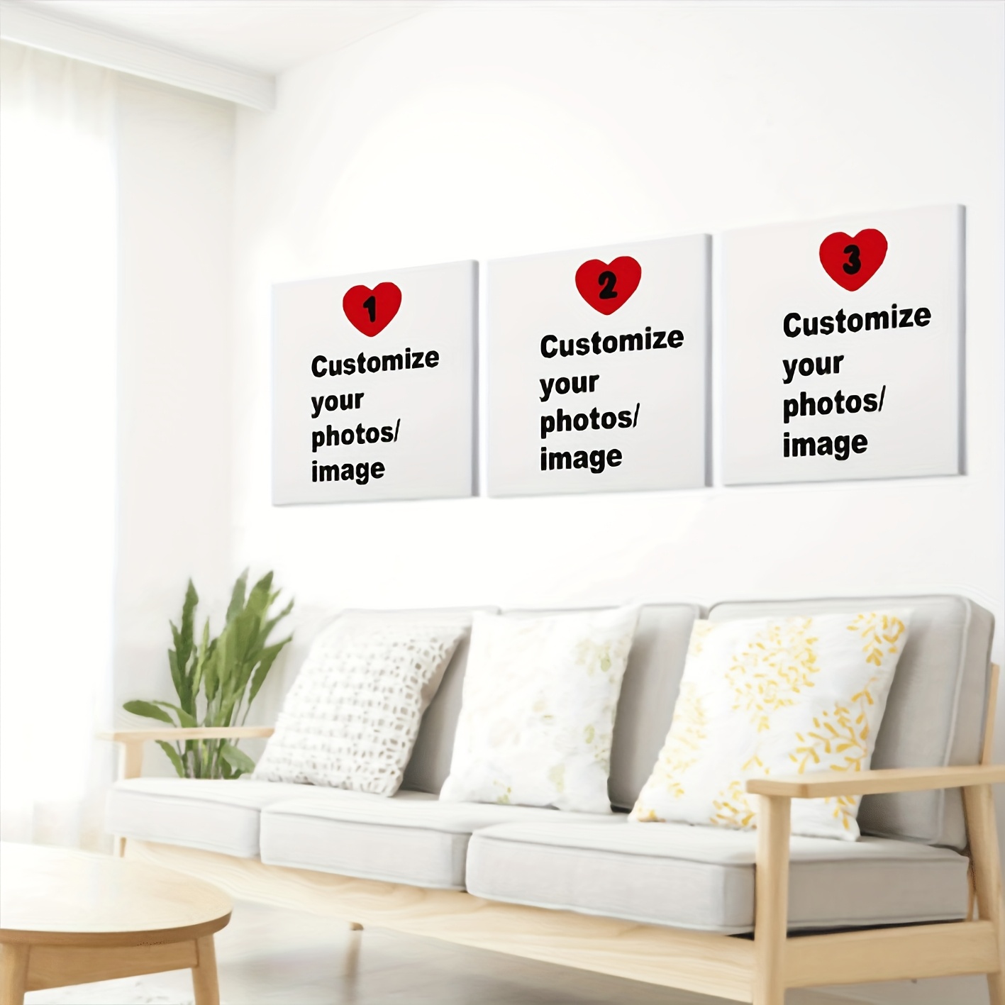 3pcs/set Custom Square Canvas  - Home Decor Canvas ulasan dan harga