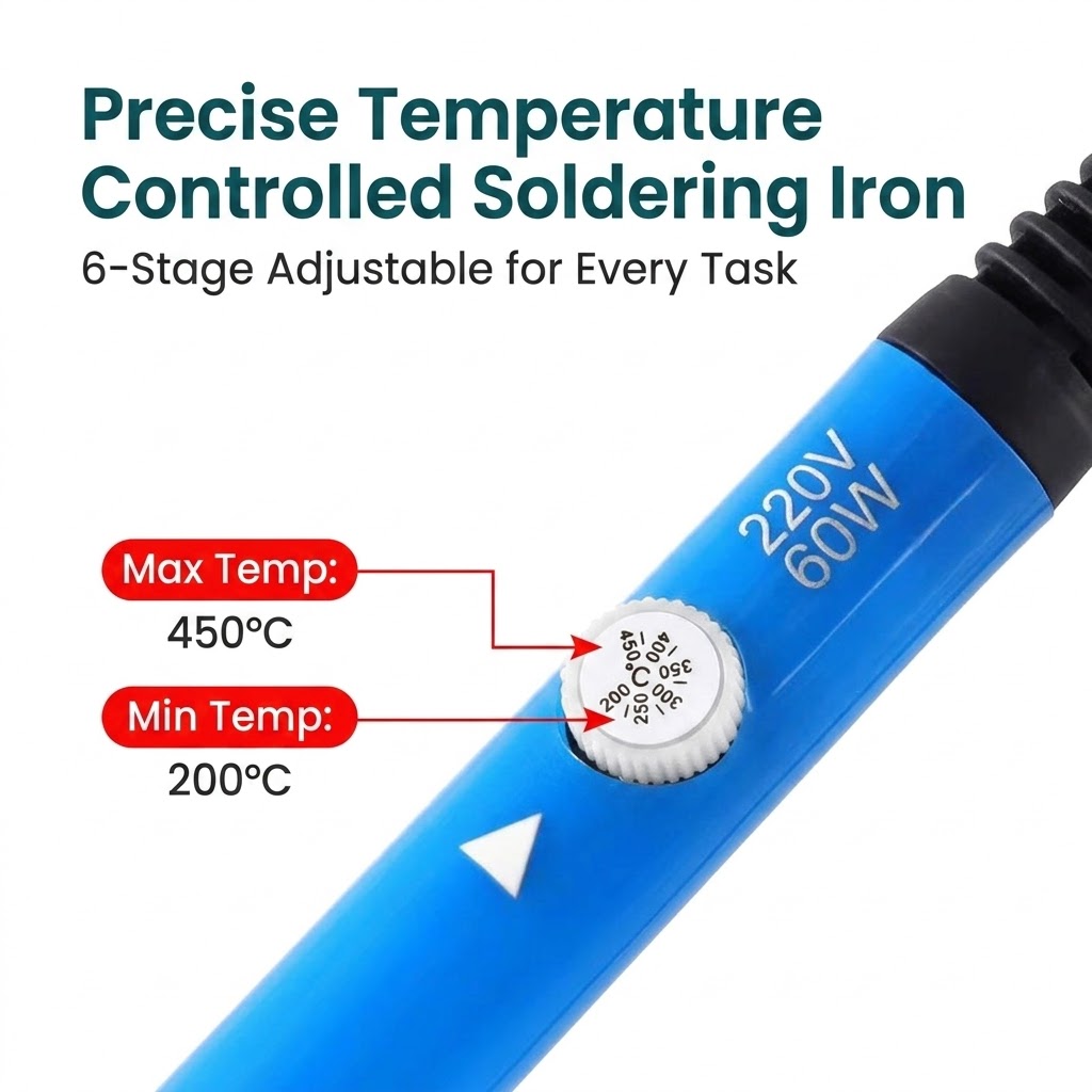 60W Adjustable Temperature Sol - Home Decor Uk ulasan dan harga