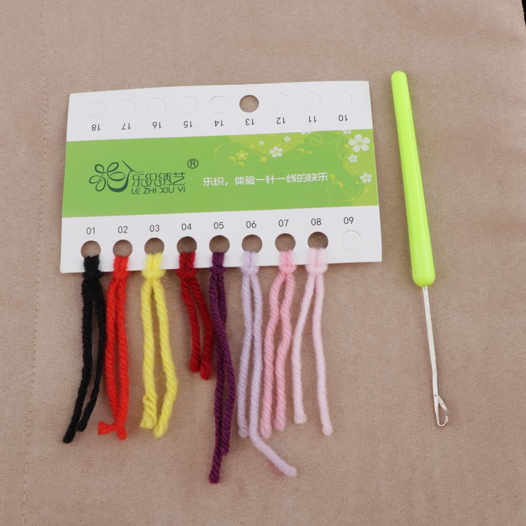 Animal Cushion Latch Hook Kits - Yarn Home Decor ulasan dan harga