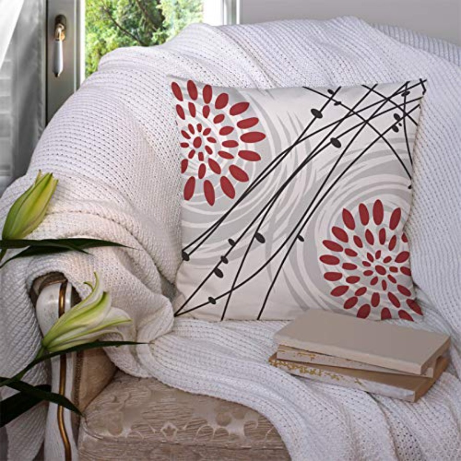 Throw Pillow Covers Black Bold - Decorative Throw Pillow ulasan dan harga