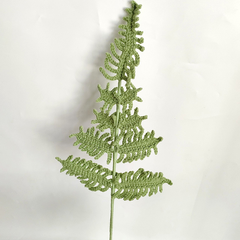 New Flower Bouquet with Fern L - Yarn Home Decor ulasan dan harga