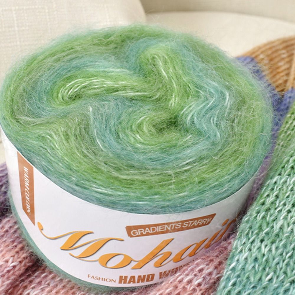 250M Rainbow Gradient Color Ca - Yarn Home Decor ulasan dan harga