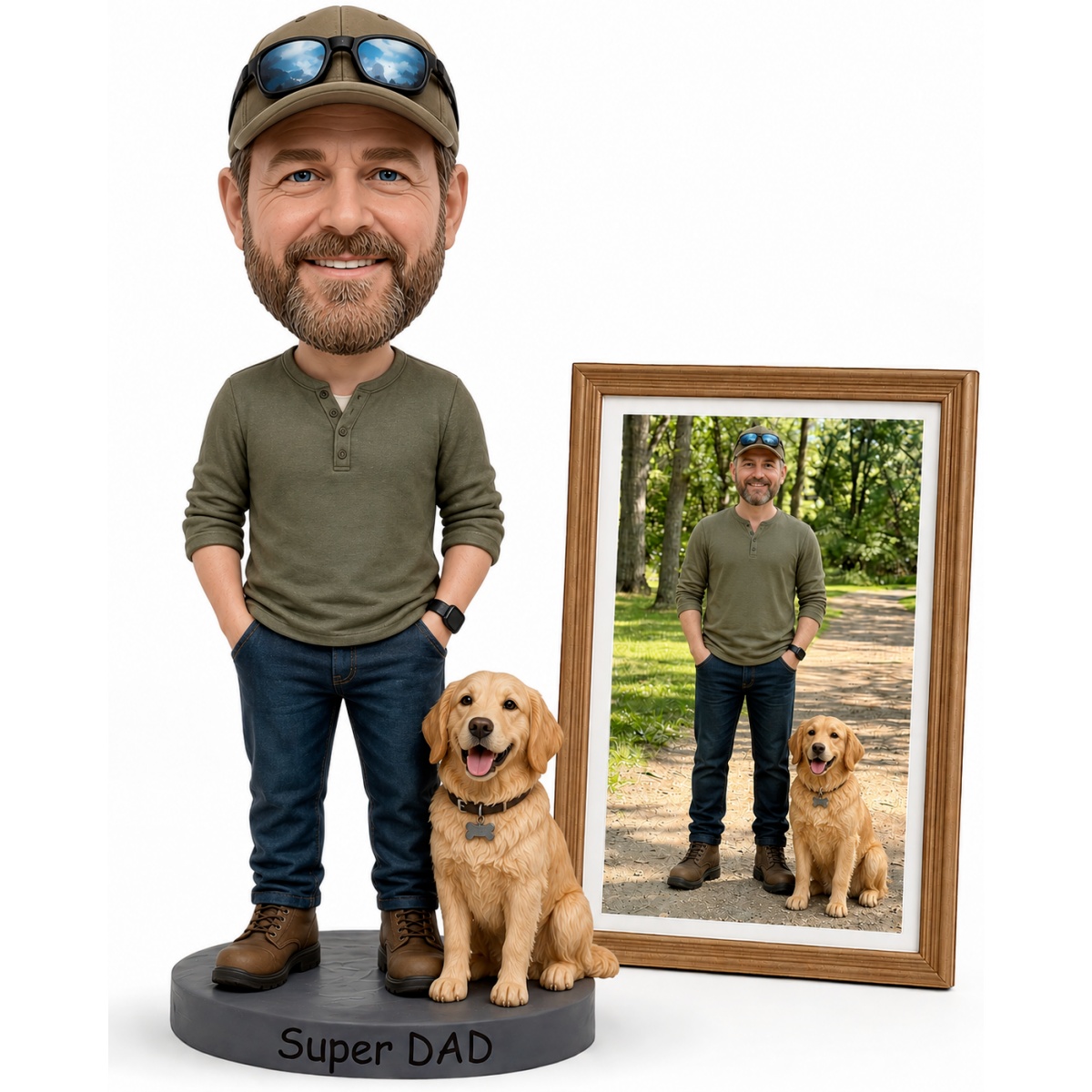 Custom Pet and Owner Bobblehea - Home Decor From Clay ulasan dan harga