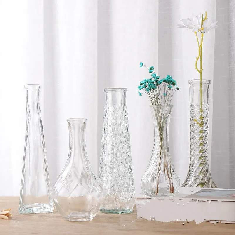 Simple Thread Vase Slender Gla - Terrarium Glass Bottle ulasan dan harga