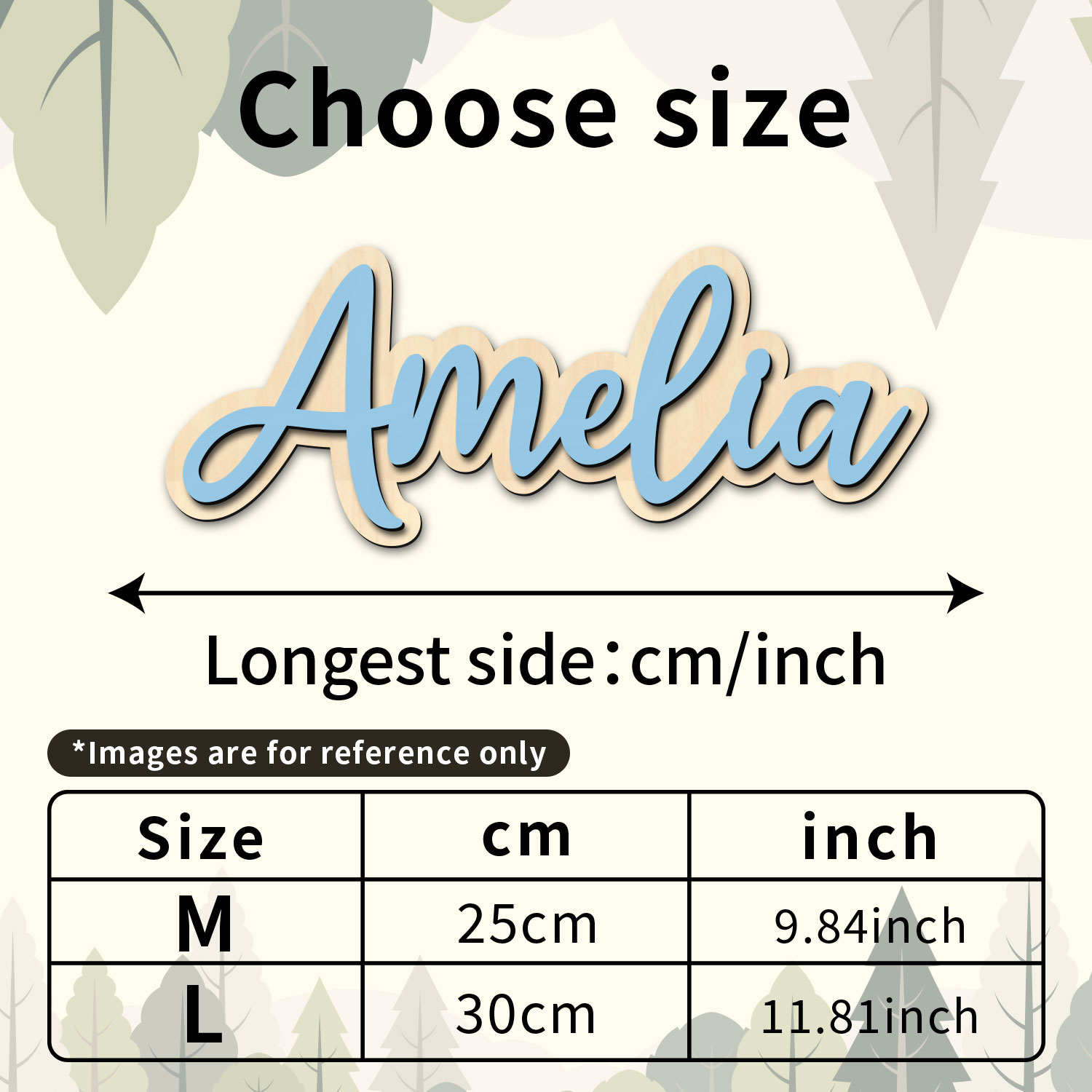 1pc Customized Wooden Name Dec - Home Decor Rustic ulasan dan harga