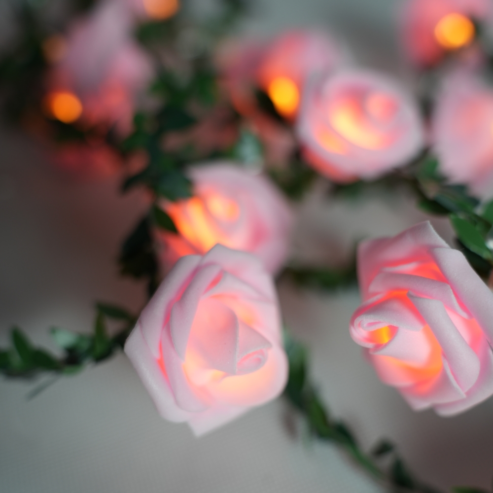 1PC 3M20LED Rose Vine Light St - Fairy Lights Bedroom ulasan dan harga