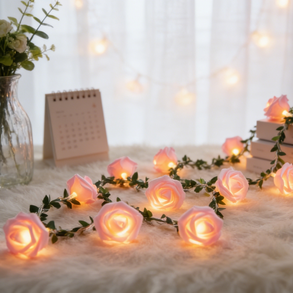 1PC 3M20LED Rose Vine Light St - Fairy Lights Bedroom ulasan dan harga