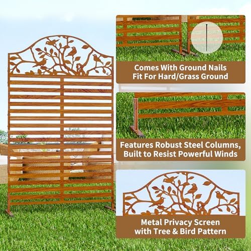 Metal Outdoor Privacy Screen F - H&M Home Decor ulasan dan harga