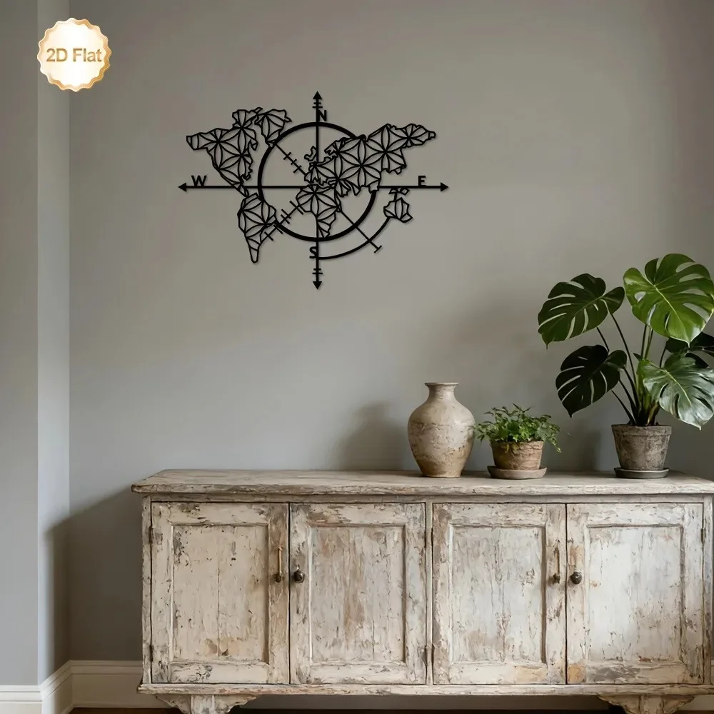 Brand Metal Wall Art Iron Comp - Home Decor Brand ulasan dan harga