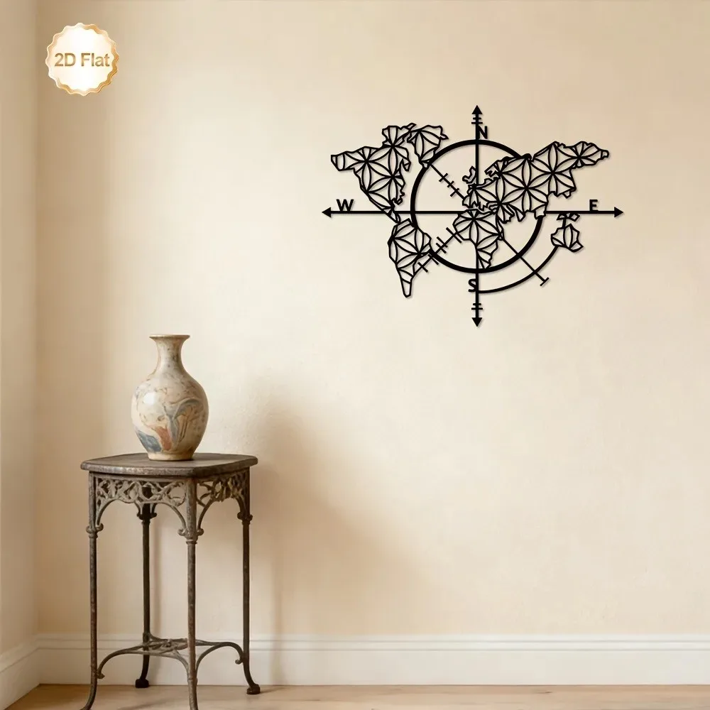 Brand Metal Wall Art Iron Comp - Home Decor Brand ulasan dan harga