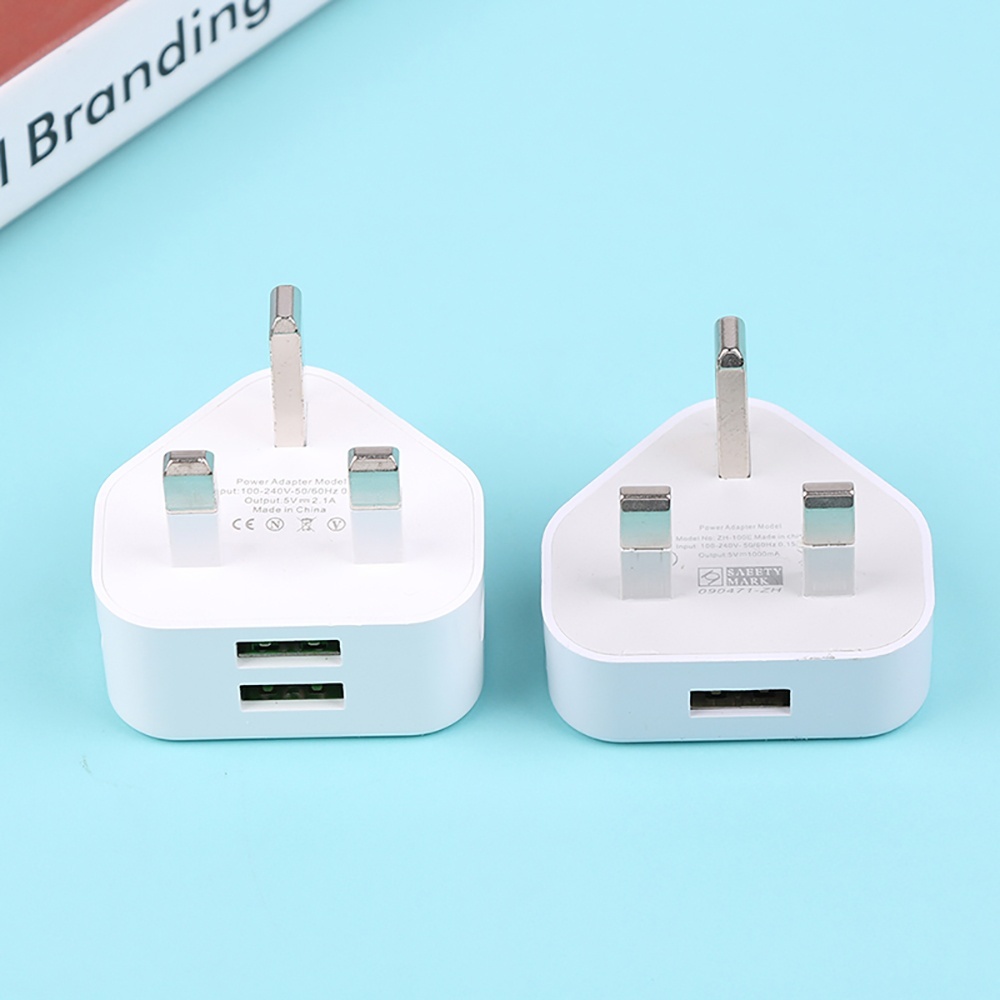 2in1 USB UK Plug 3 Pin Wall Ch - Home Decor Uk ulasan dan harga