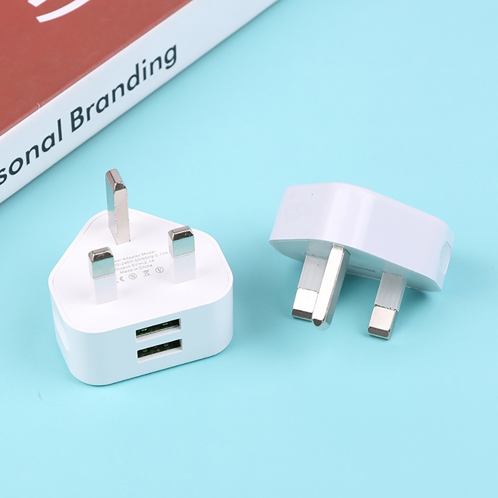2in1 USB UK Plug 3 Pin Wall Ch - Home Decor Uk ulasan dan harga