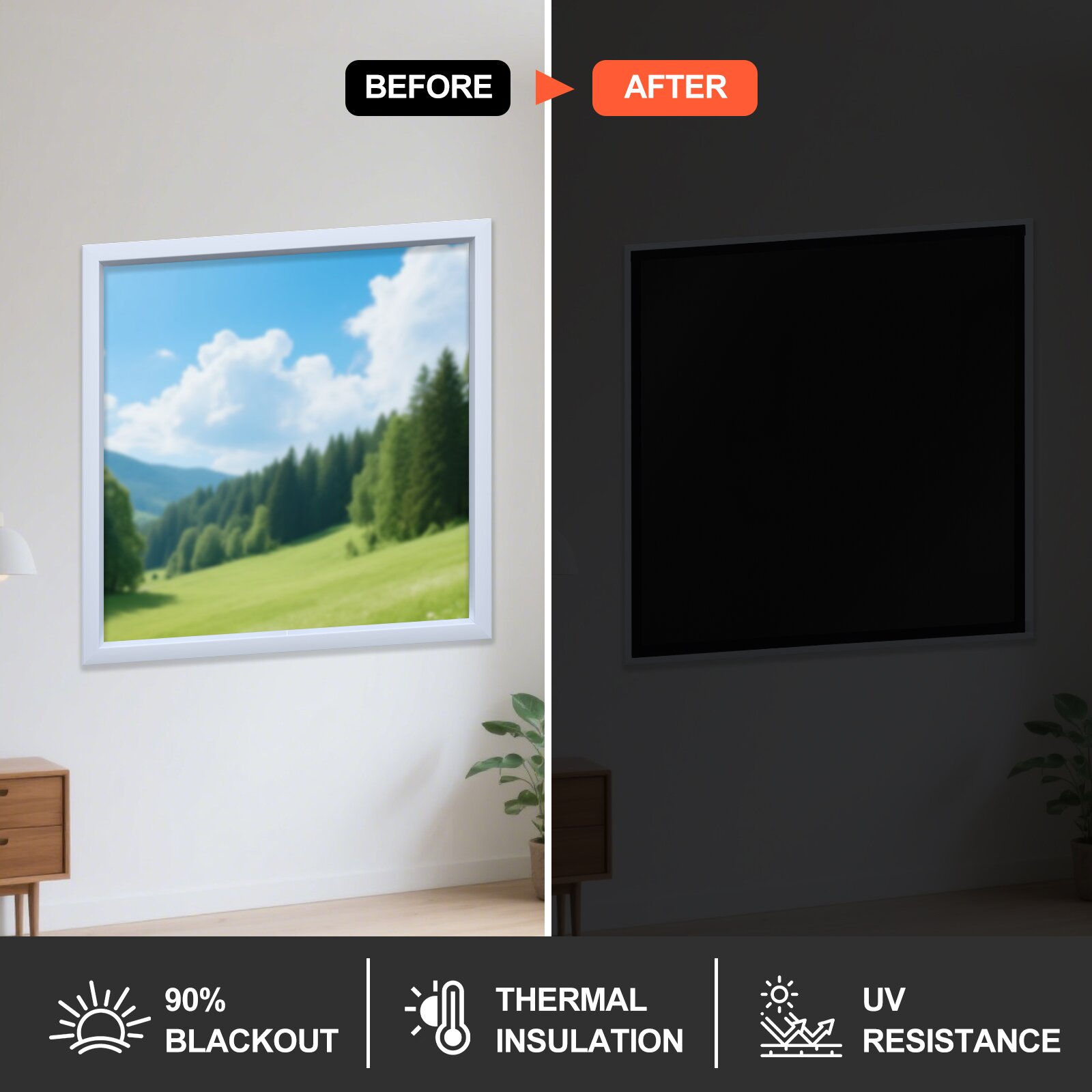 DIY100% Blackout Curtain Fabri - Blackout Curtains ulasan dan harga